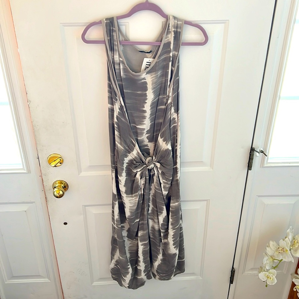 Catherine LillyWhite tie-dye women’s dress size large. Made in Italy, brand new